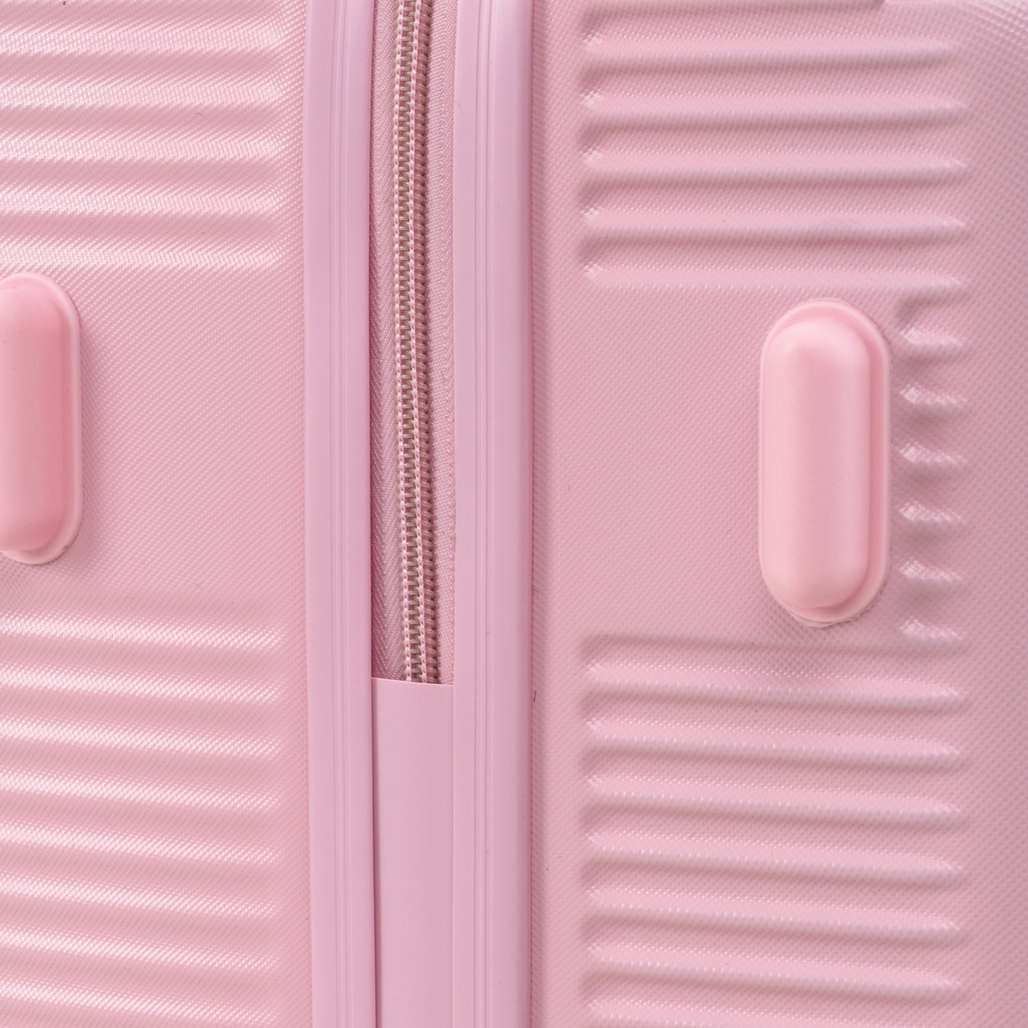 Pink 4-Piece Hard Luggage Set with 360° Rotating Wheels