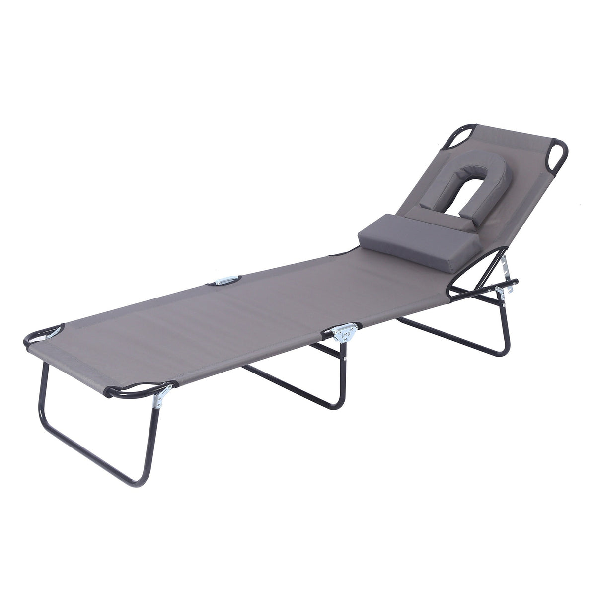 Multifunctional Folding Bed with Detachable Pillow for Office and Beach Use