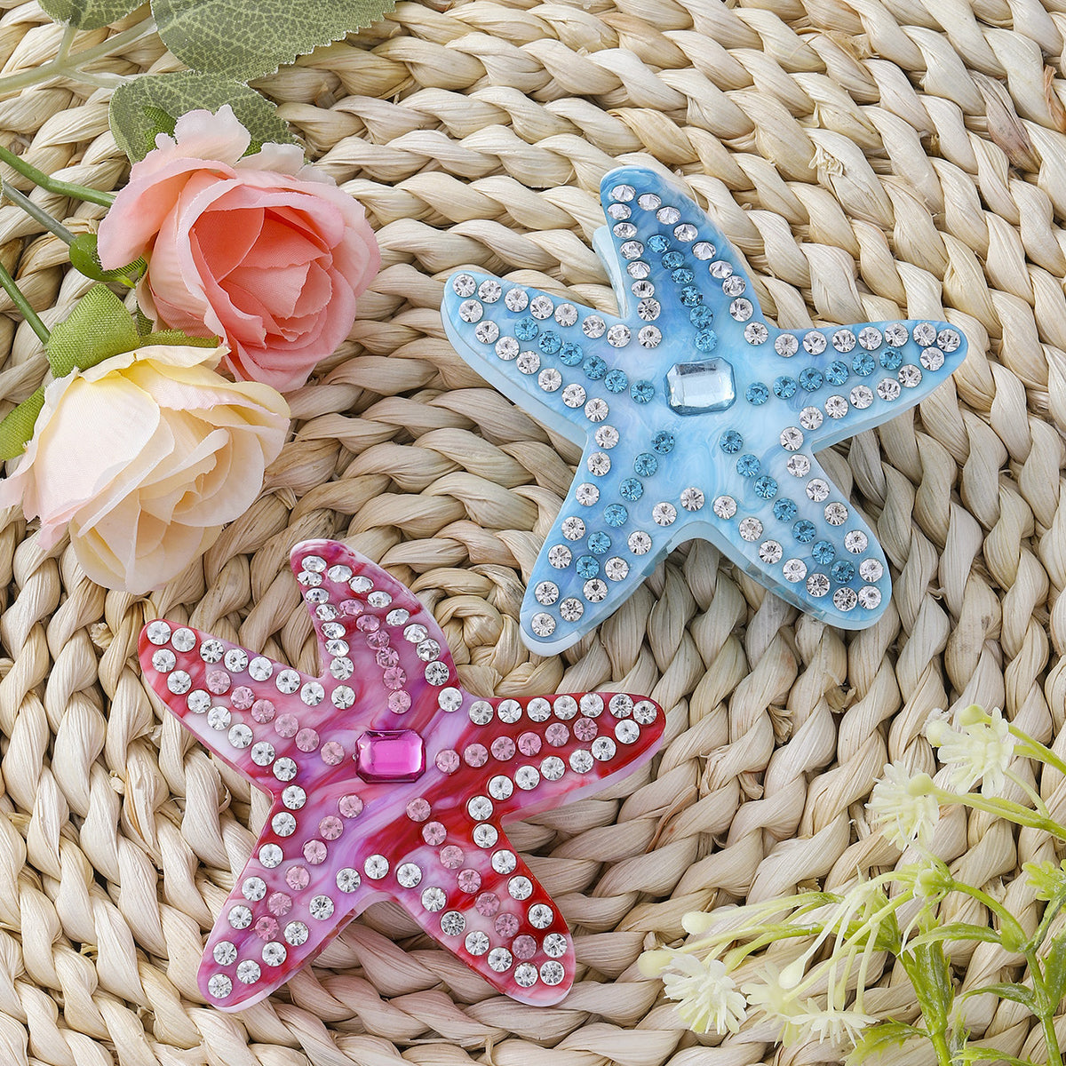 Starfish Diamond Hairpin