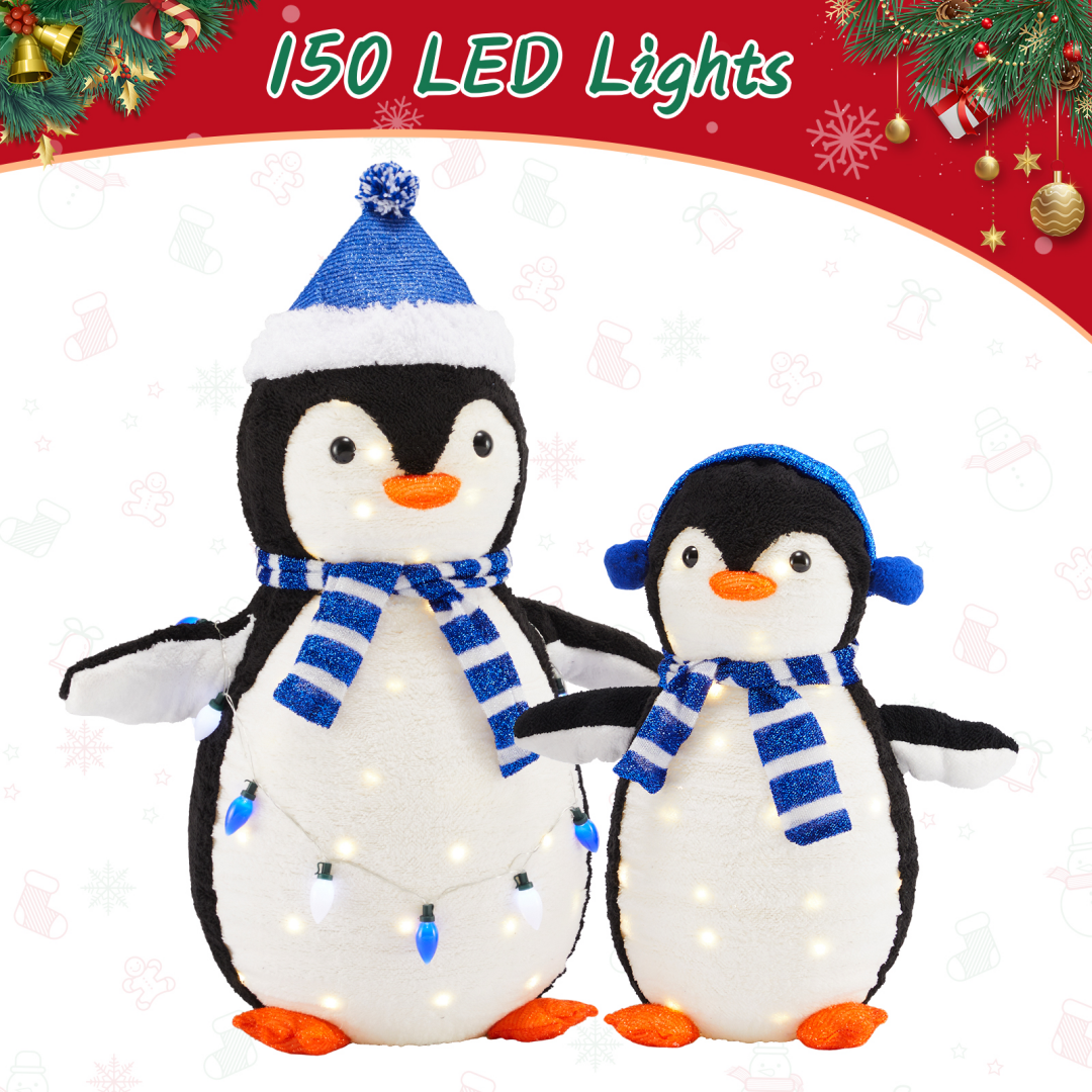 Illuminated Penguin Outdoor Decoration with LED Lights
