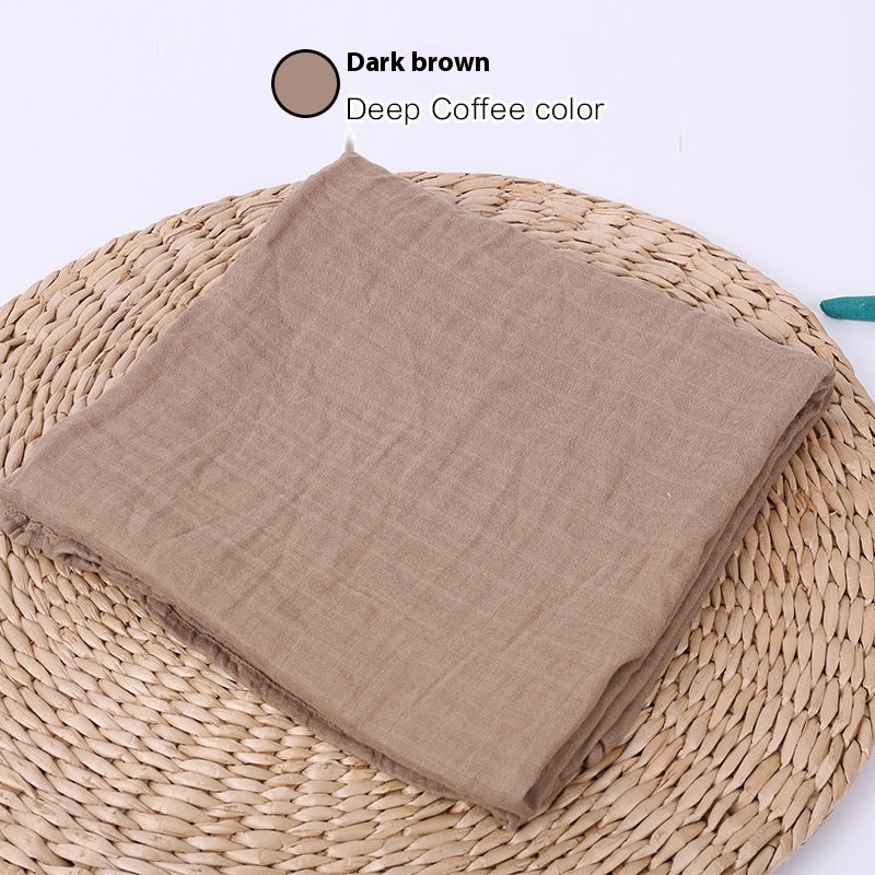 Infant Double-Layer Gauze Blanket - Soft Breathable Baby Bedding 120x120cm