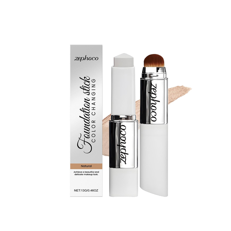 Two-In-One Color Changing Foundation Stick for Flawless Face Makeup