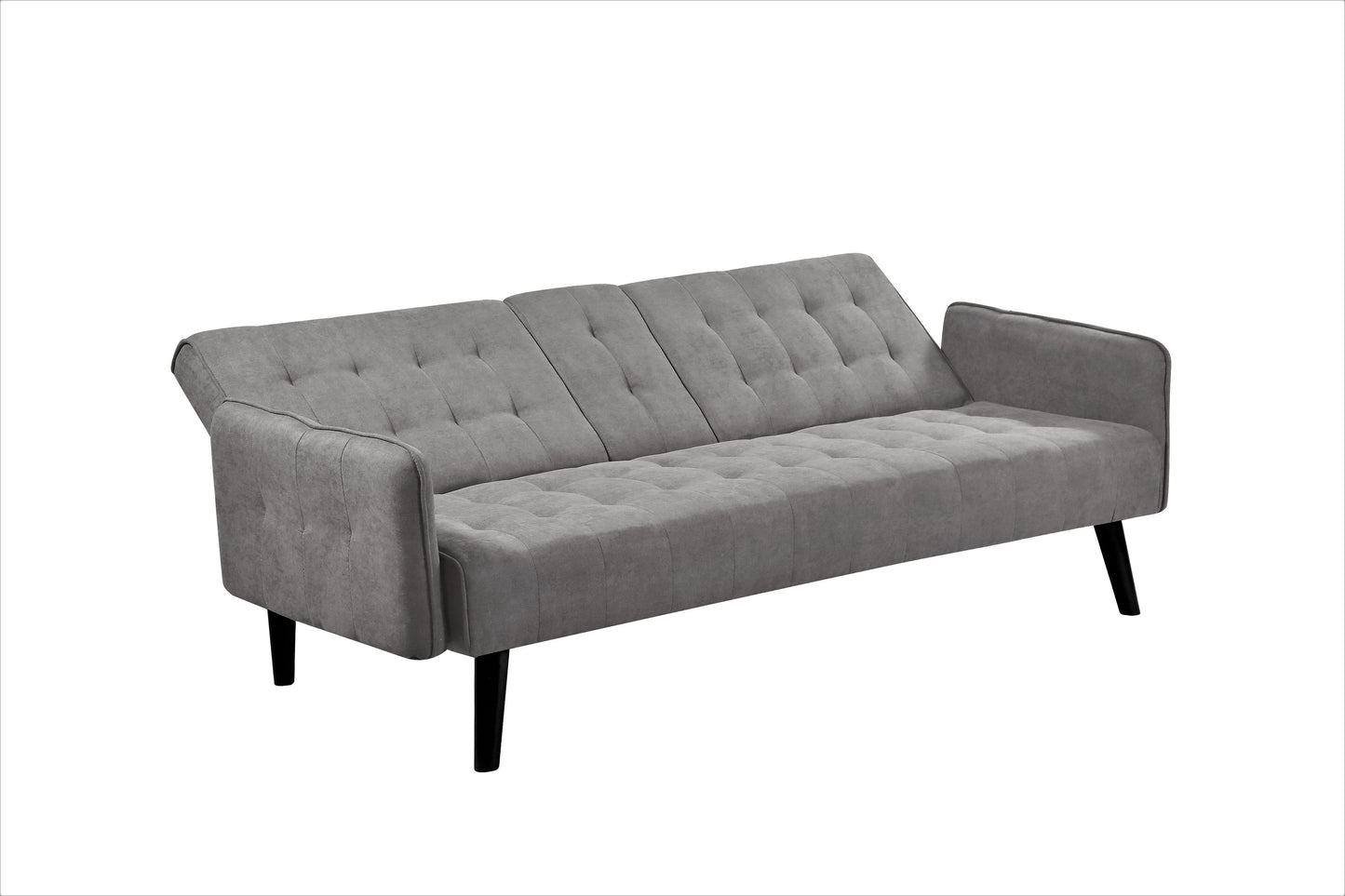 72 Sleeper Sofa Bed - Convertible Folding Backrest To Full With Cup
