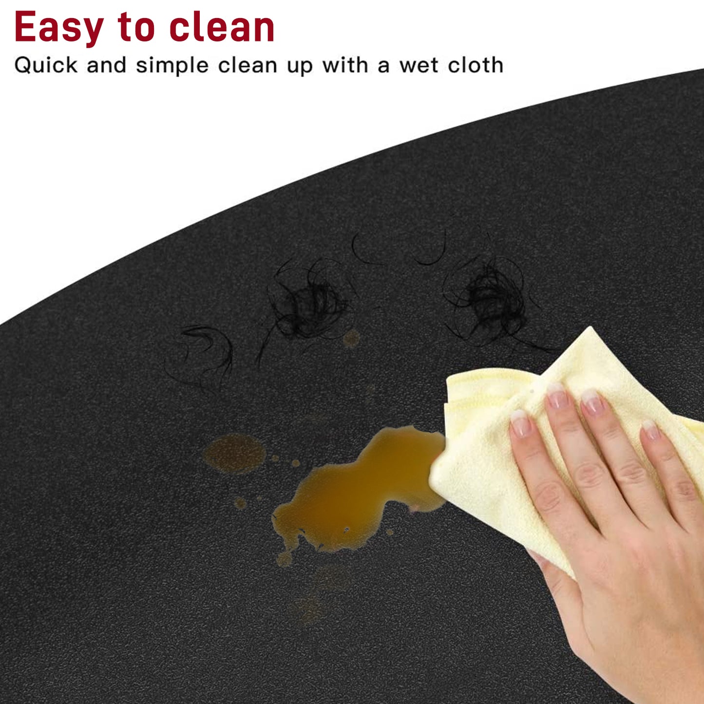 Anti-Fatigue Salon Mat 3ft x 4.5ft - Comfortable PVC Barber Floor Mat