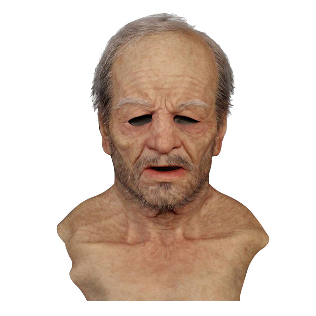Ultra-Soft Halloween Mask Realistic Rubber Face Cover for Party & Costume