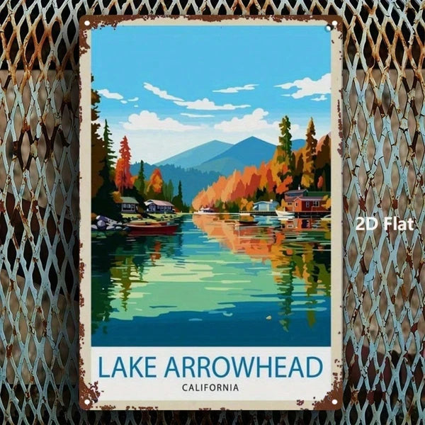 Arrowhead Lake California Metal Sign - Vintage Wall Art