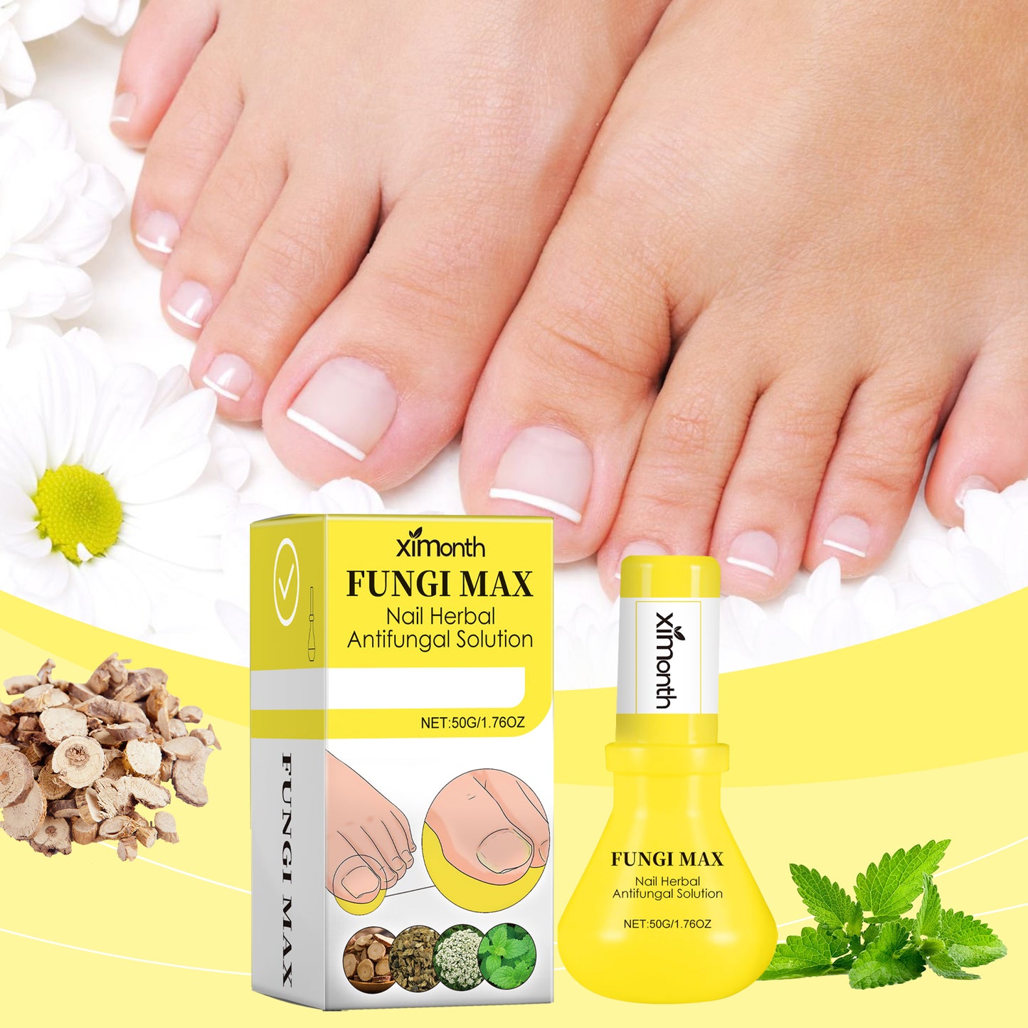 Herbal Nail Repair Solution - Nourishing Nail Growth Treatment