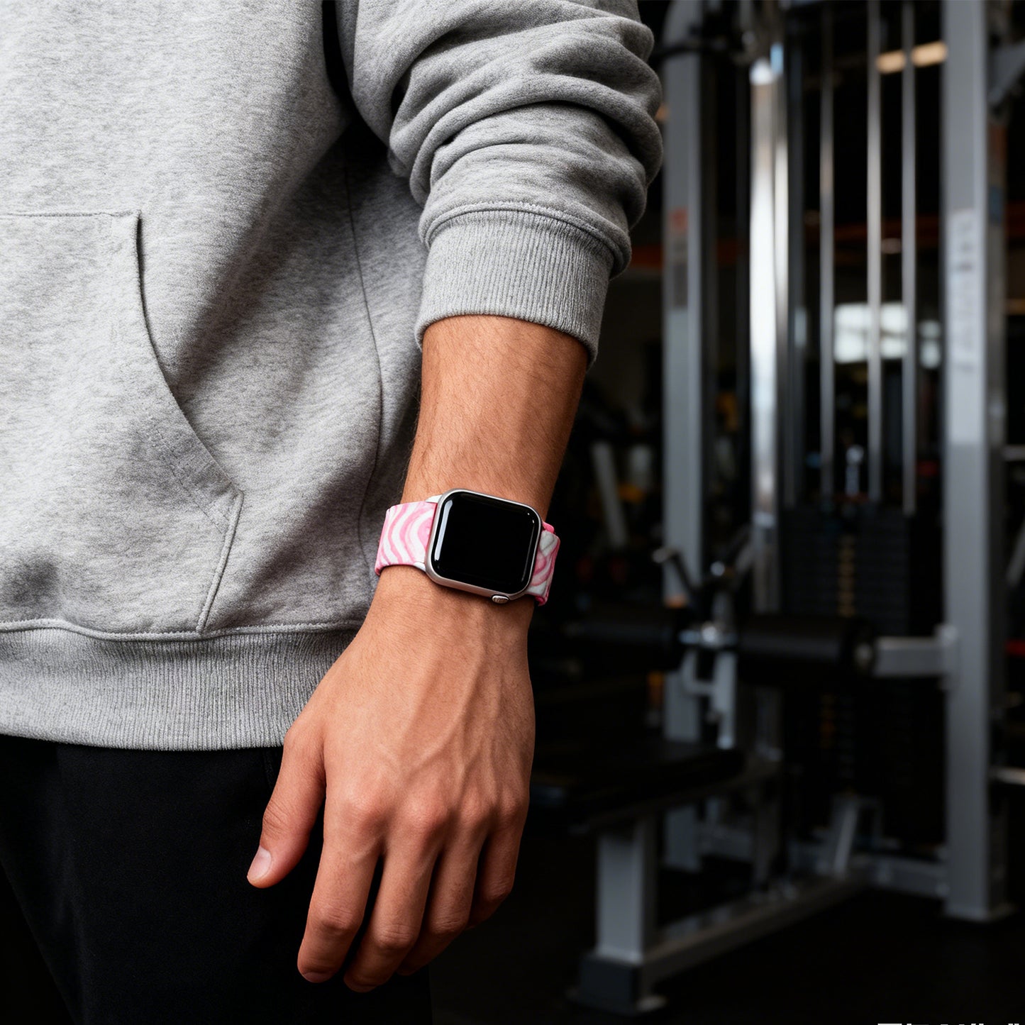 Pink & White Watch Strap for Apple Watch - Model 8926