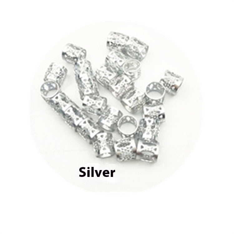 Hair Bead Ring Clips Set for Hair Braiding and Styling – Multiple Colors