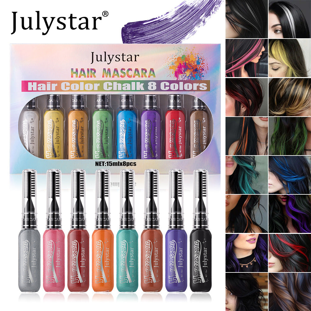Waterproof Multi-Color Mascara Set - Long-Lasting Eye Makeup with Brush