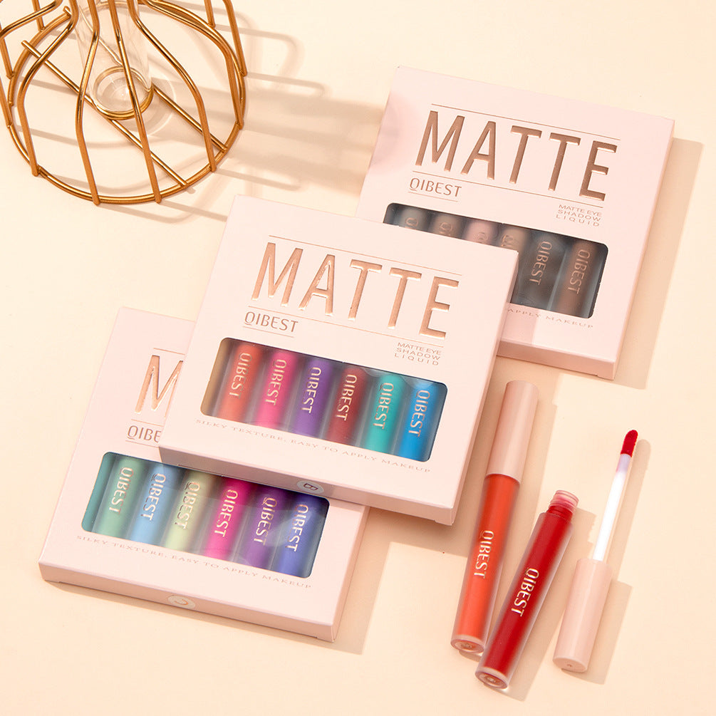 Matte Liquid Eyeshadow Set - Vegan, Waterproof, 8 Shades for Eye Makeup