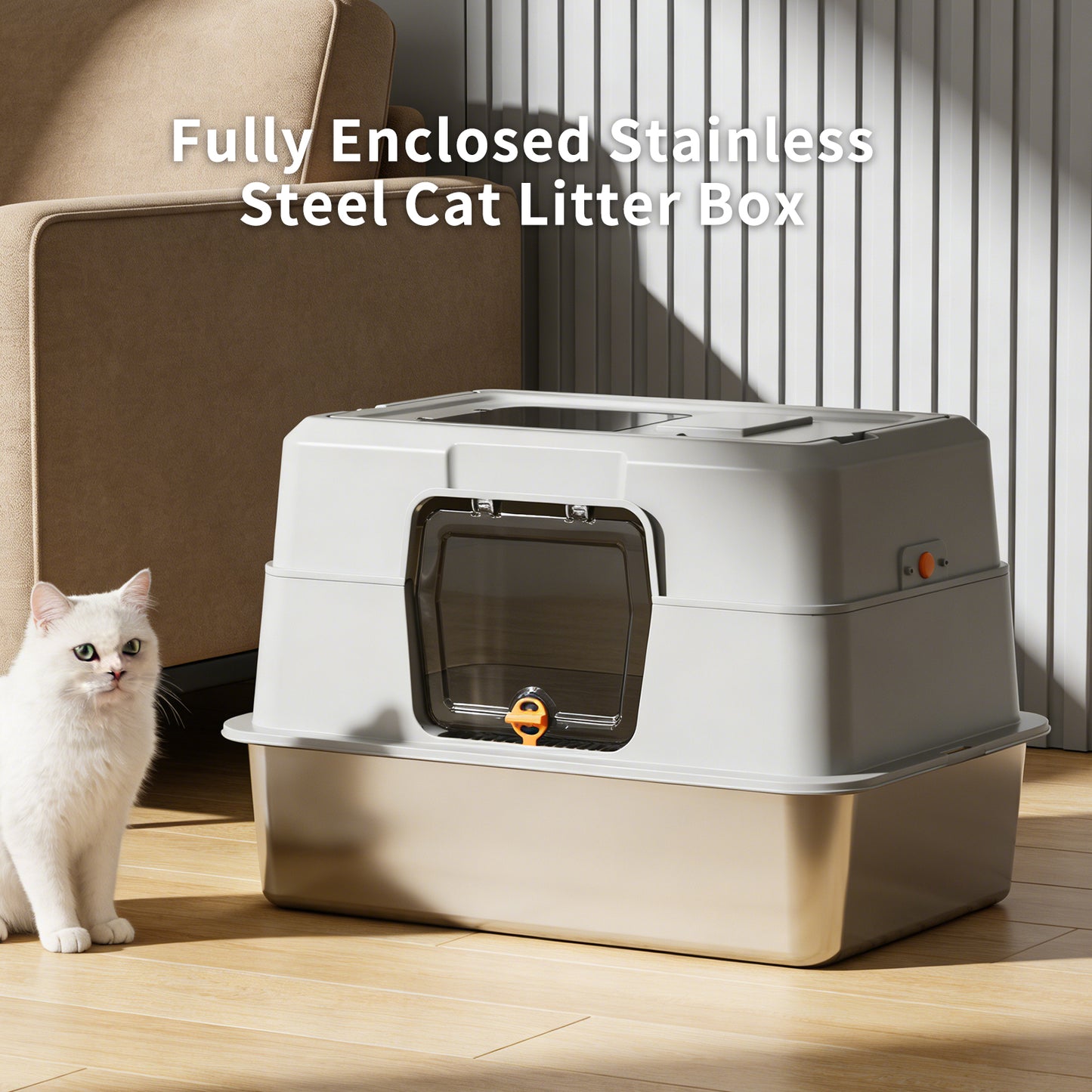Pet Furniture Tools Stainless Steel Enclosed Cage for Pets - Multiple Colors