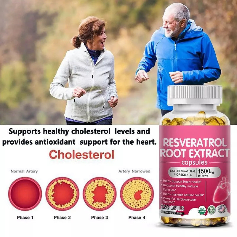 Resveratrol Capsules 120 Tablets Per Bottle