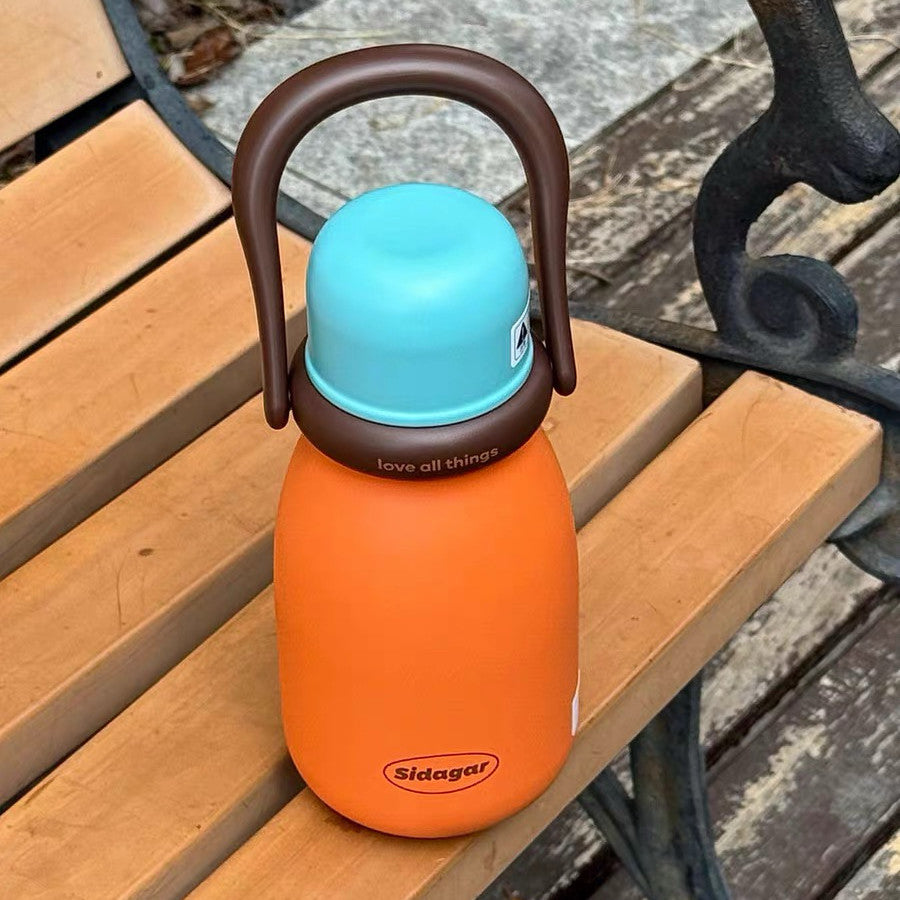 Insulated Portable Water Bottle with Straw - Multiple Colors & Capacity