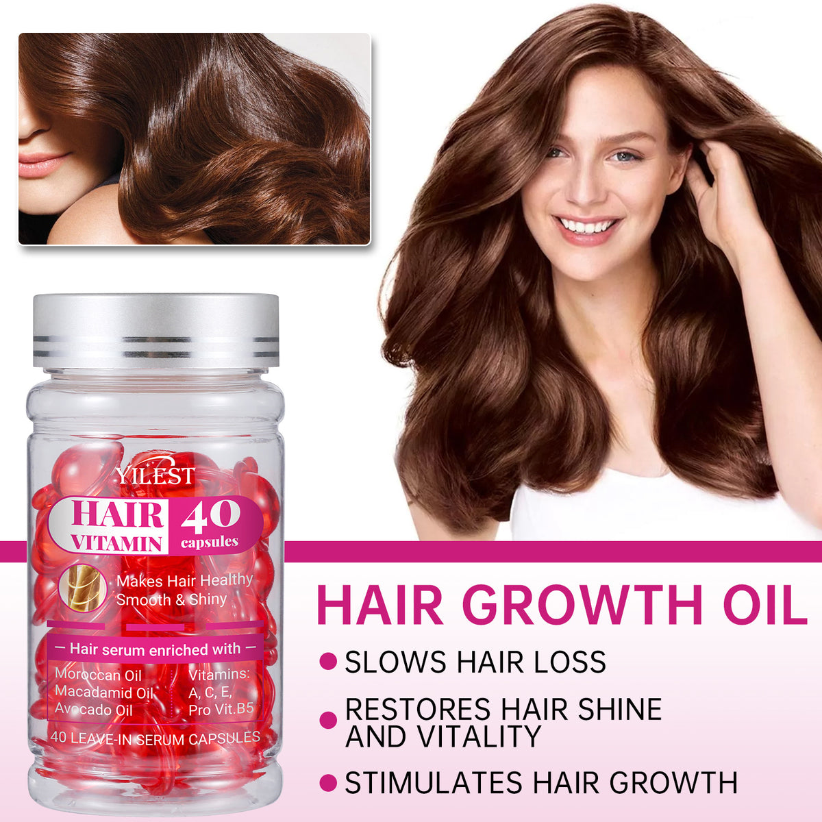Hair Care Capsule Vitamin Moisturizing