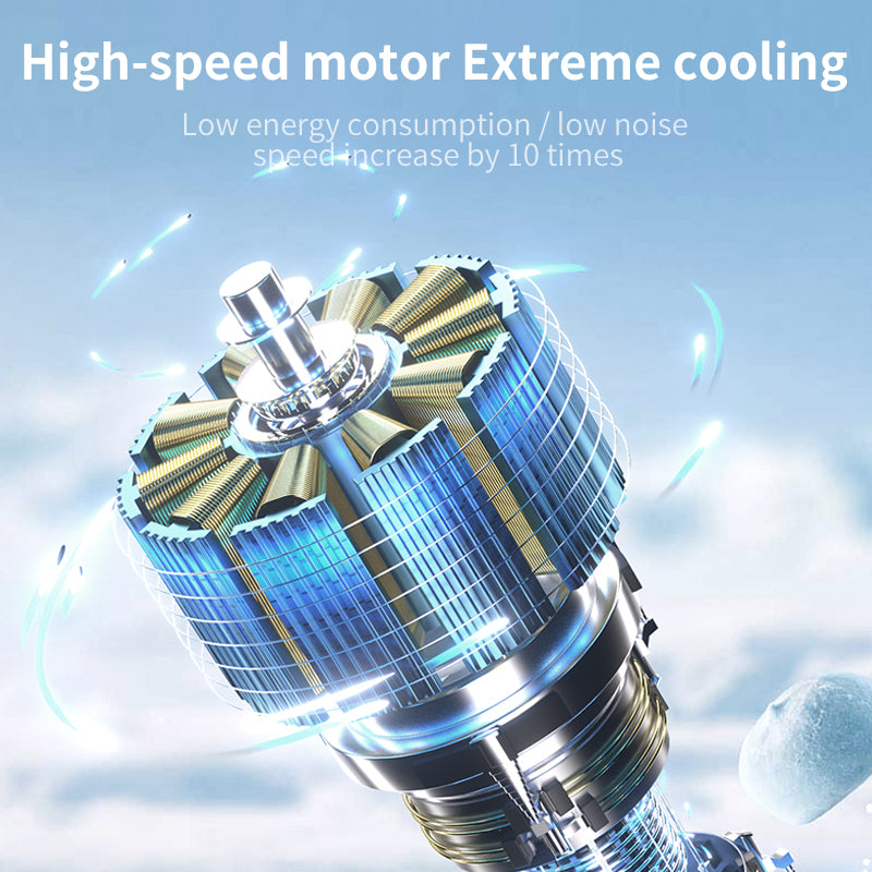 Rechargeable Handheld Fan with LED Display, Foldable Personal Cooling Device