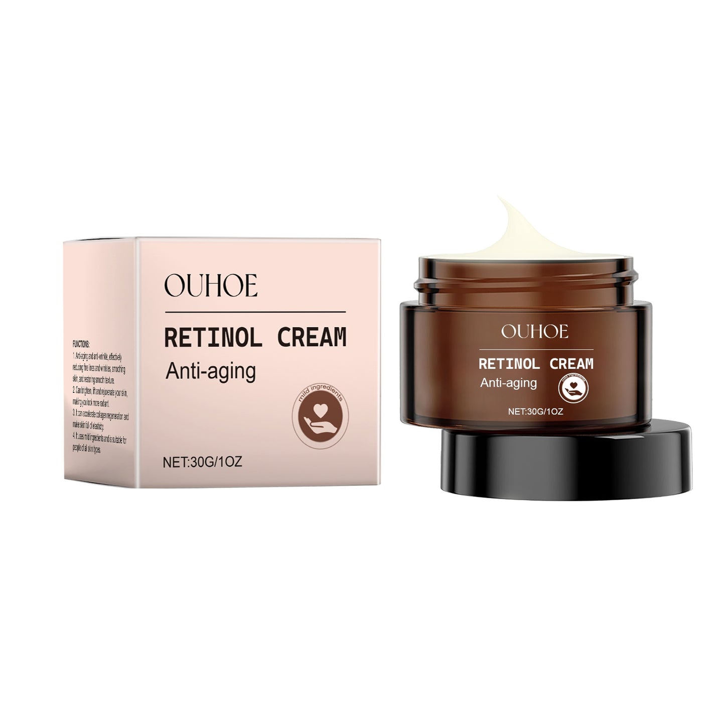 Retinol Firming Anti-Wrinkle Face Cream - Hydrating Skin Care for Youthful Glow