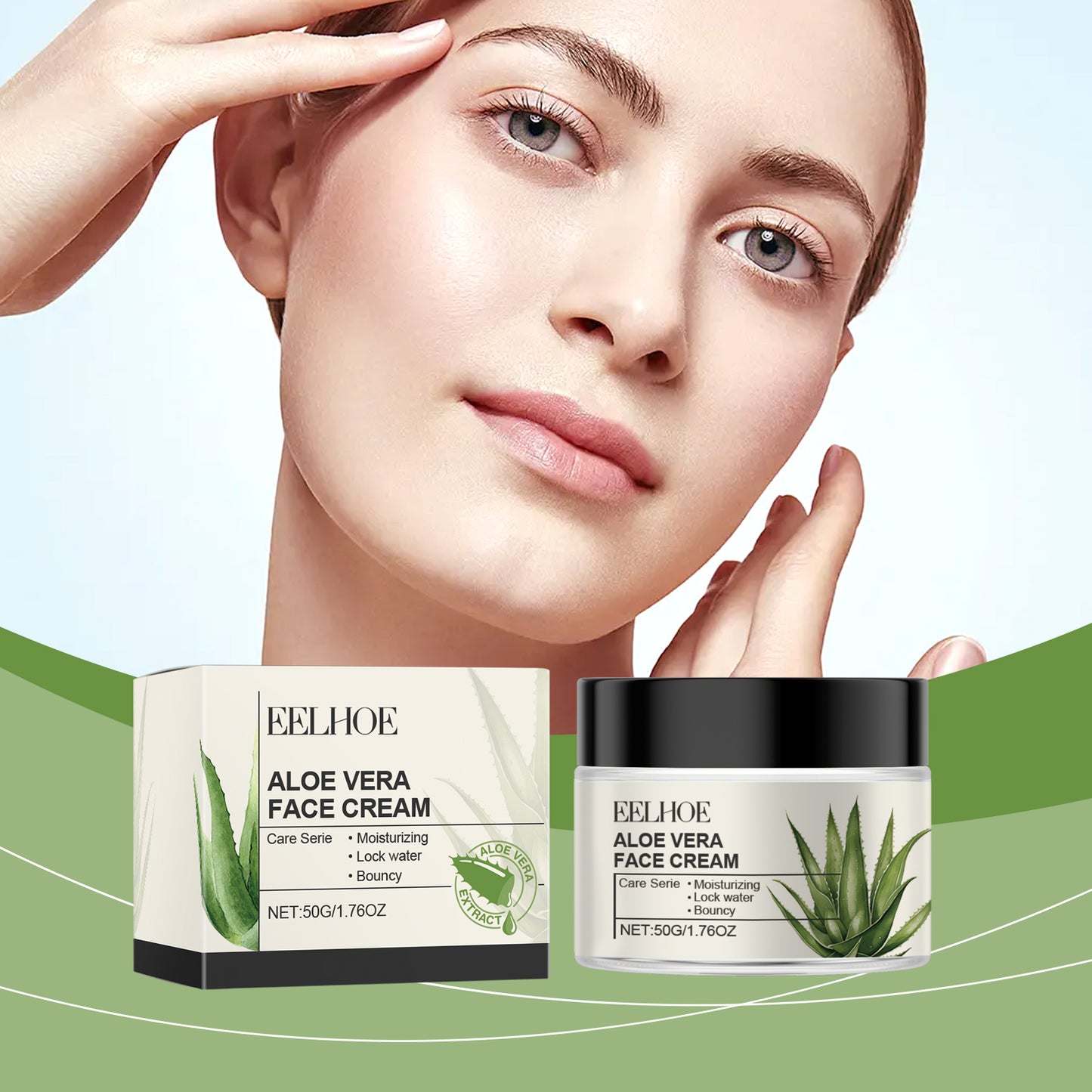Aloe Vera Moisturizing Facial Cream - Deep Hydration & Skin Soothing