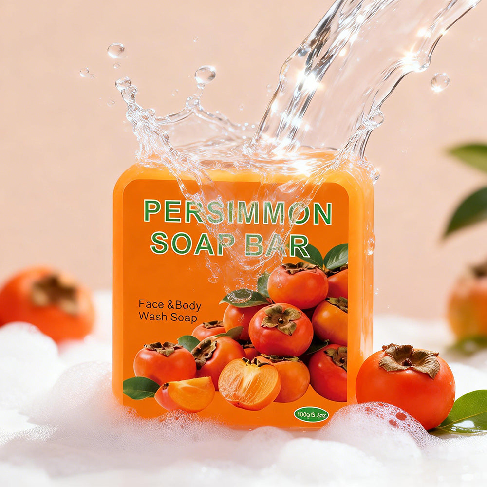 Persimmon Bar Soap - 100g Square Rounded-Corner Body Care