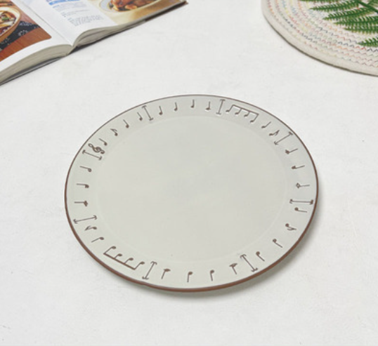8-Inch Ceramic Plate Set for Kitchen Storage - Multiple Styles