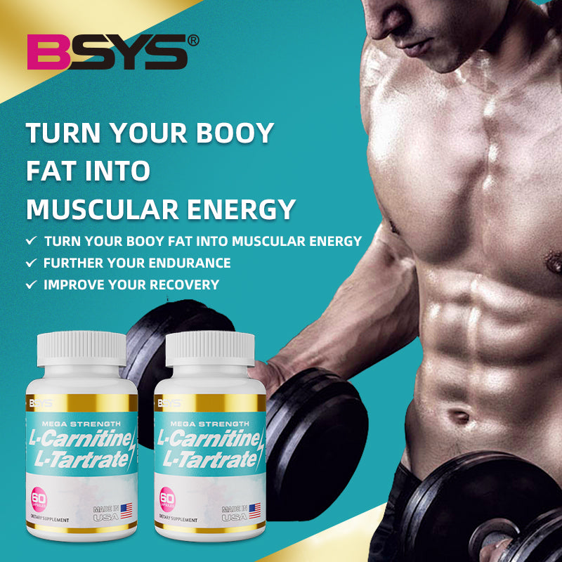 L-Carnitine L-Tartrate Capsules - Natural Energy & Metabolism Support