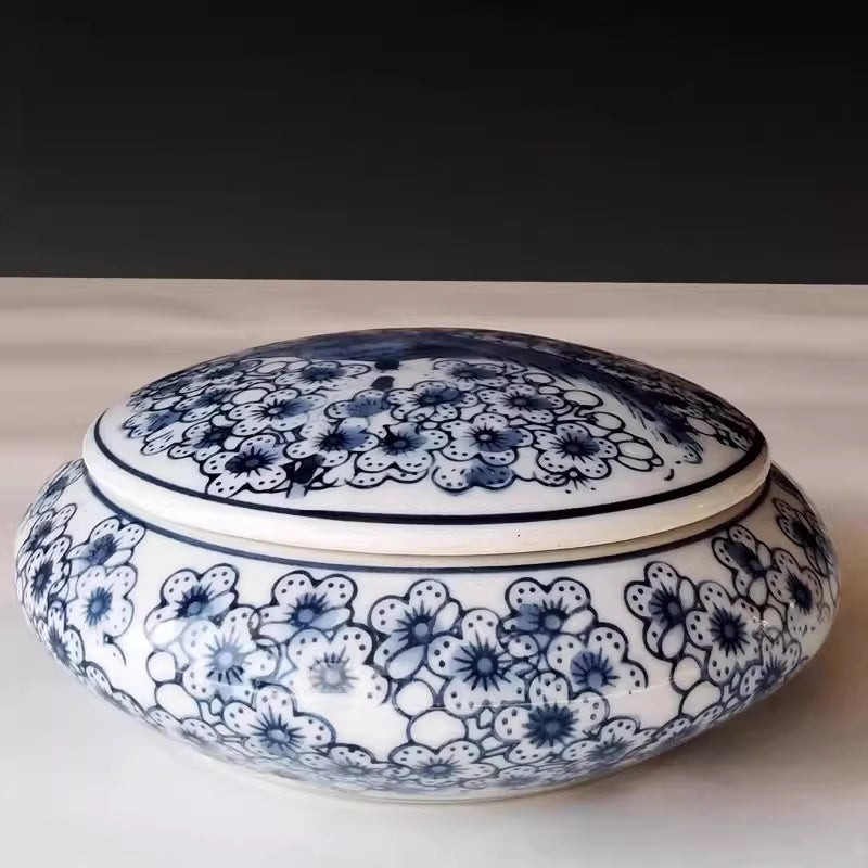 Antique-Style Blue and White Ceramic Vase for Home Decor - Multiple Styles