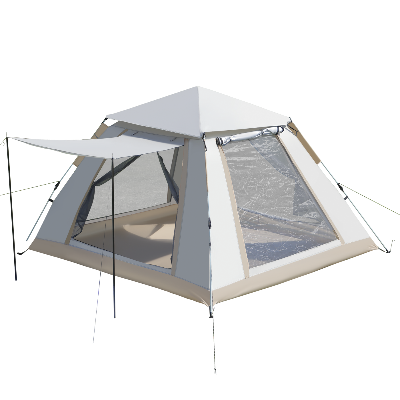 Instant Camping Tent for 2-4 People - Rainproof & Portable