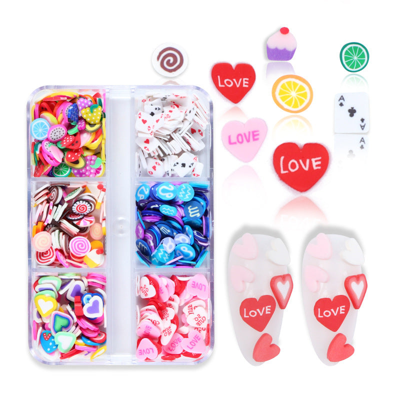 Holiday Polymer Clay Ornament Kit 6-Grid Boxed Christmas & Love Series