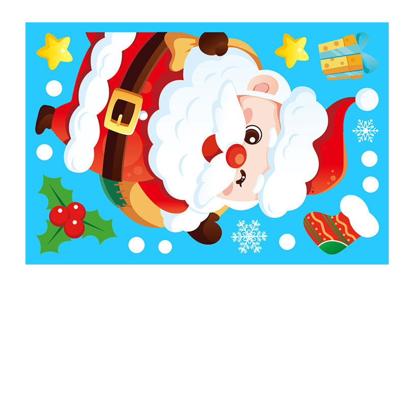 Christmas Wall Stickers Snowflakes Decoration PVC Waterproof Decals