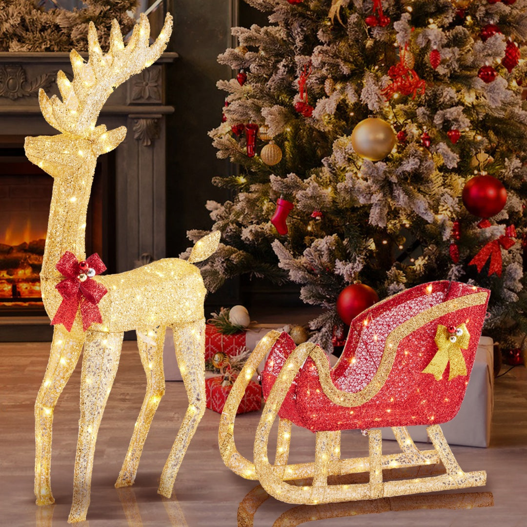 Christmas Outdoor Deer Decoration with LED Lights