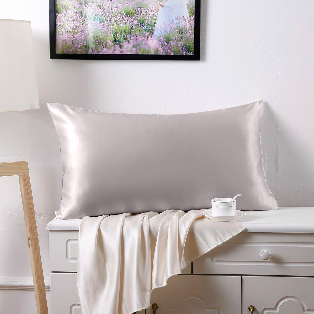 Silk Pillowcase Double-Sided European Style 100% Mulberry Satin Home Decor