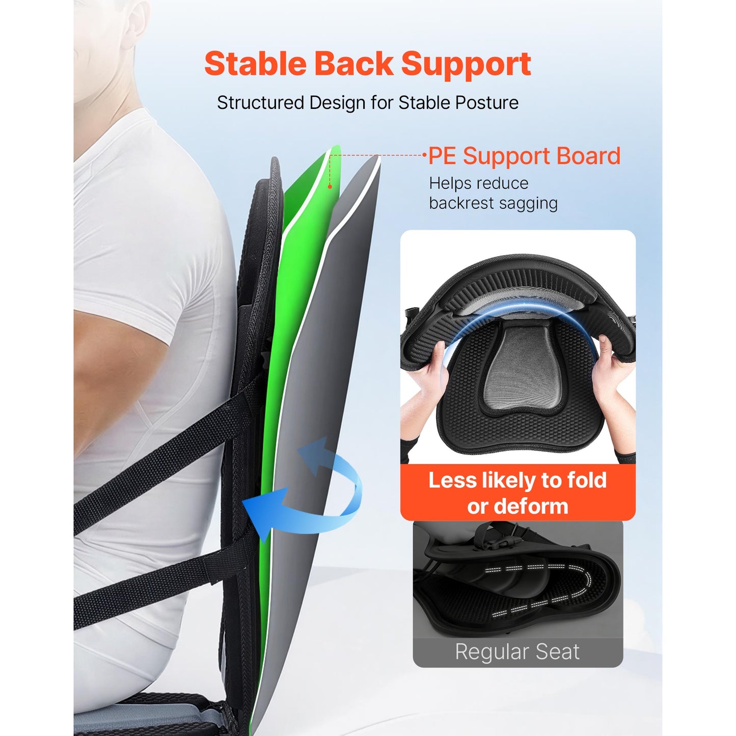 2-Pack Kayak Seat with Back Support and Storage - Soft Padded Cushion for SUP Canoe Fishing Boat