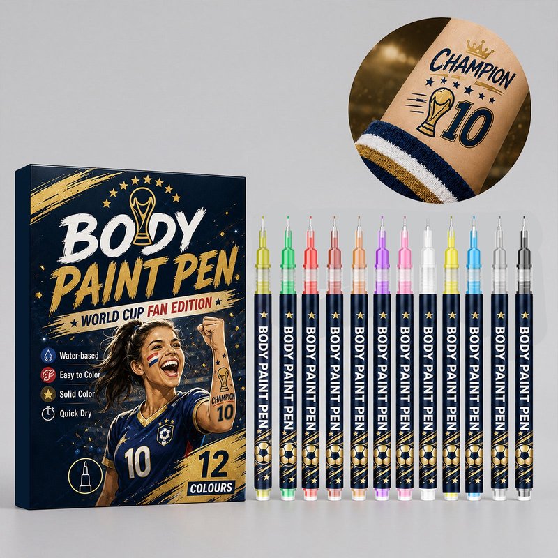 Body Painting Pen Set for Face & Body Art - 12 Pack
