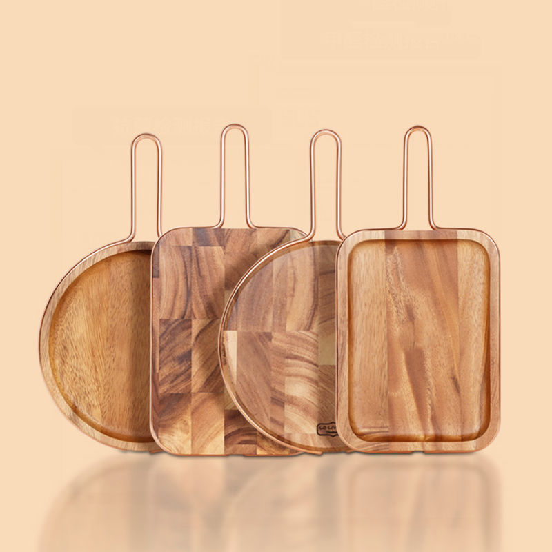 Solid Wood Fruit and Bread Cutting Board - Nordic Style Rectangular Kitchen Utensil