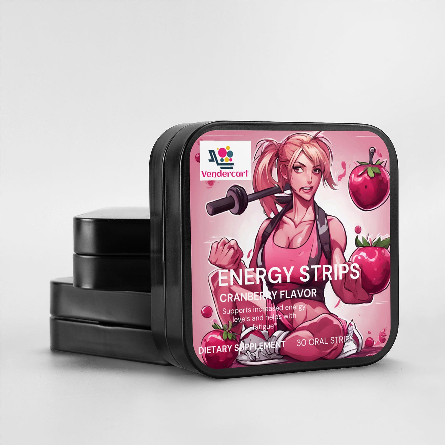 Fast-Acting Energy Strips with Green Tea Caffeine, L-Theanine & Vitamin B12