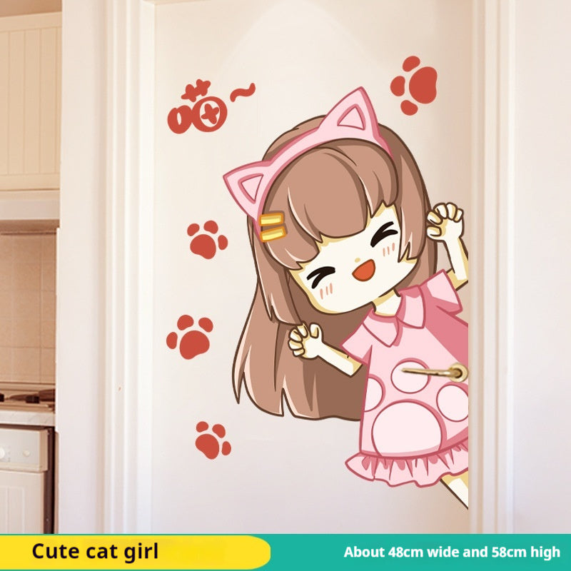 Children's Room Wall Sticker - Cartoon Anime Nursery Decor for Bedroom & Door