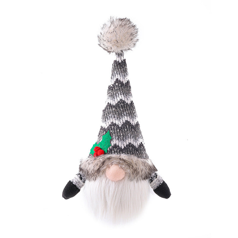 Glowing Knitting Doll Ornaments Christmas Plush Decor Faceless Rudolph