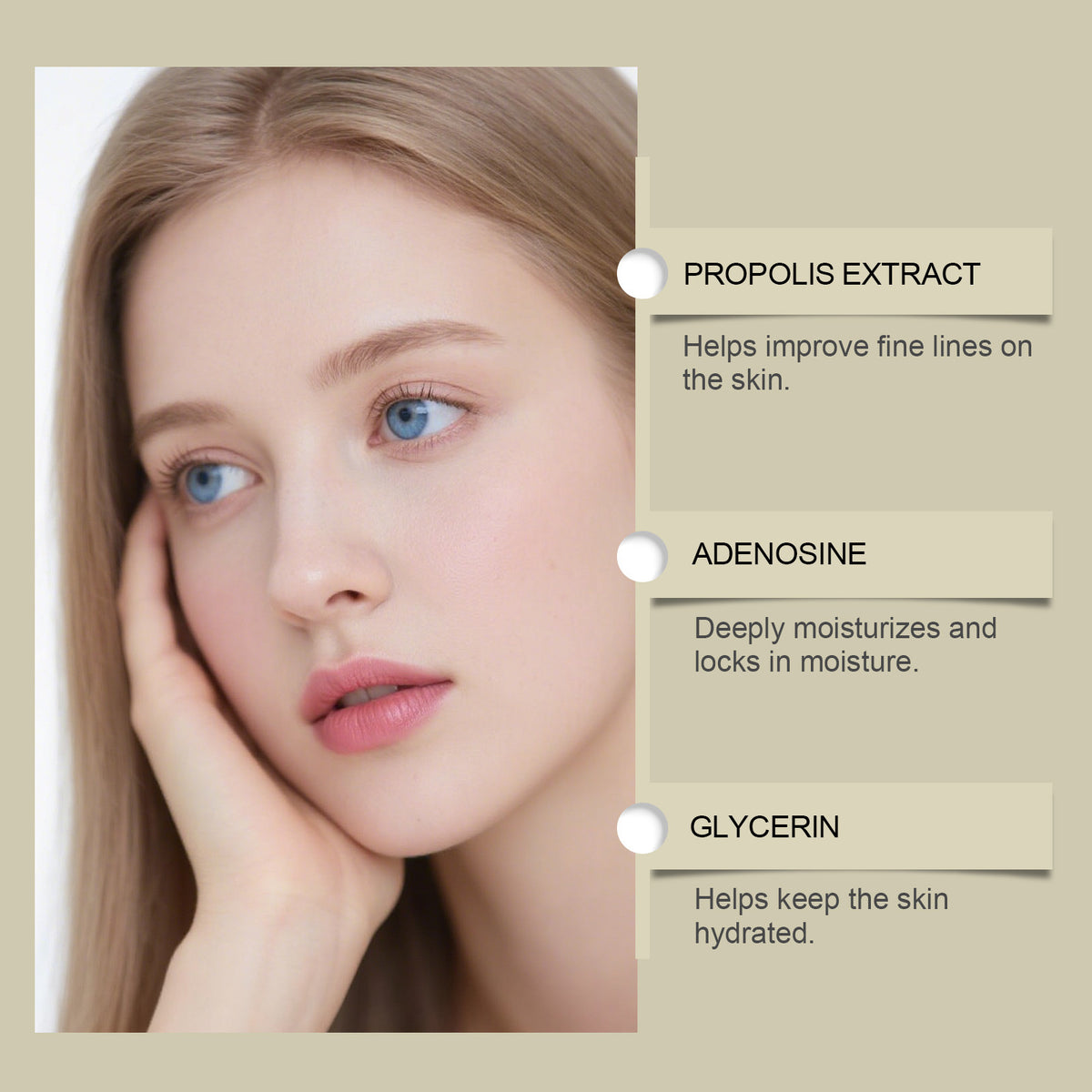 Face Firming Serum with Peptides & Propolis - 30ml Anti-Aging Skincare