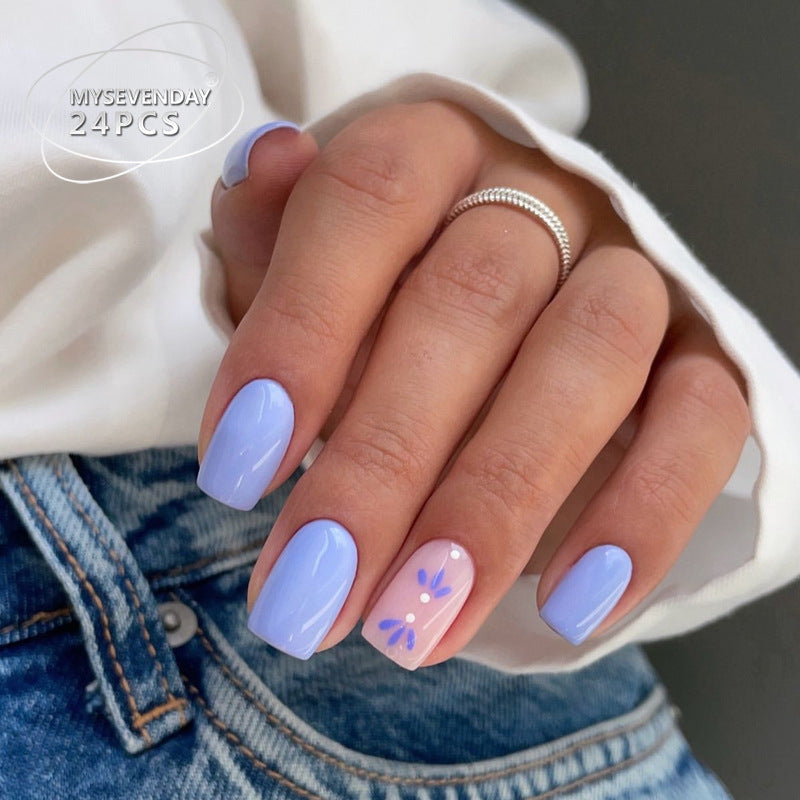 24-Piece Nail Art Sticker Kit with French & Star Designs for Nails