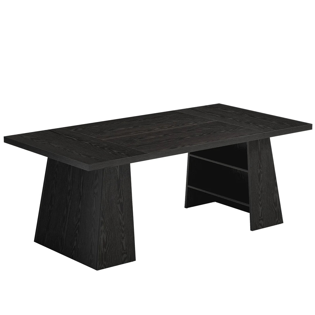 Black Executive Desk - Spacious 63" Computer Desk for Office