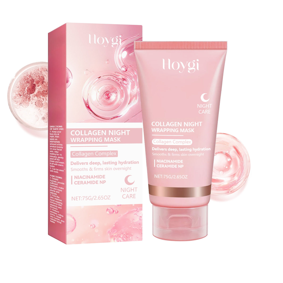 Collagen Facial Mask Light Wrinkle Tearing 75g Skin Care