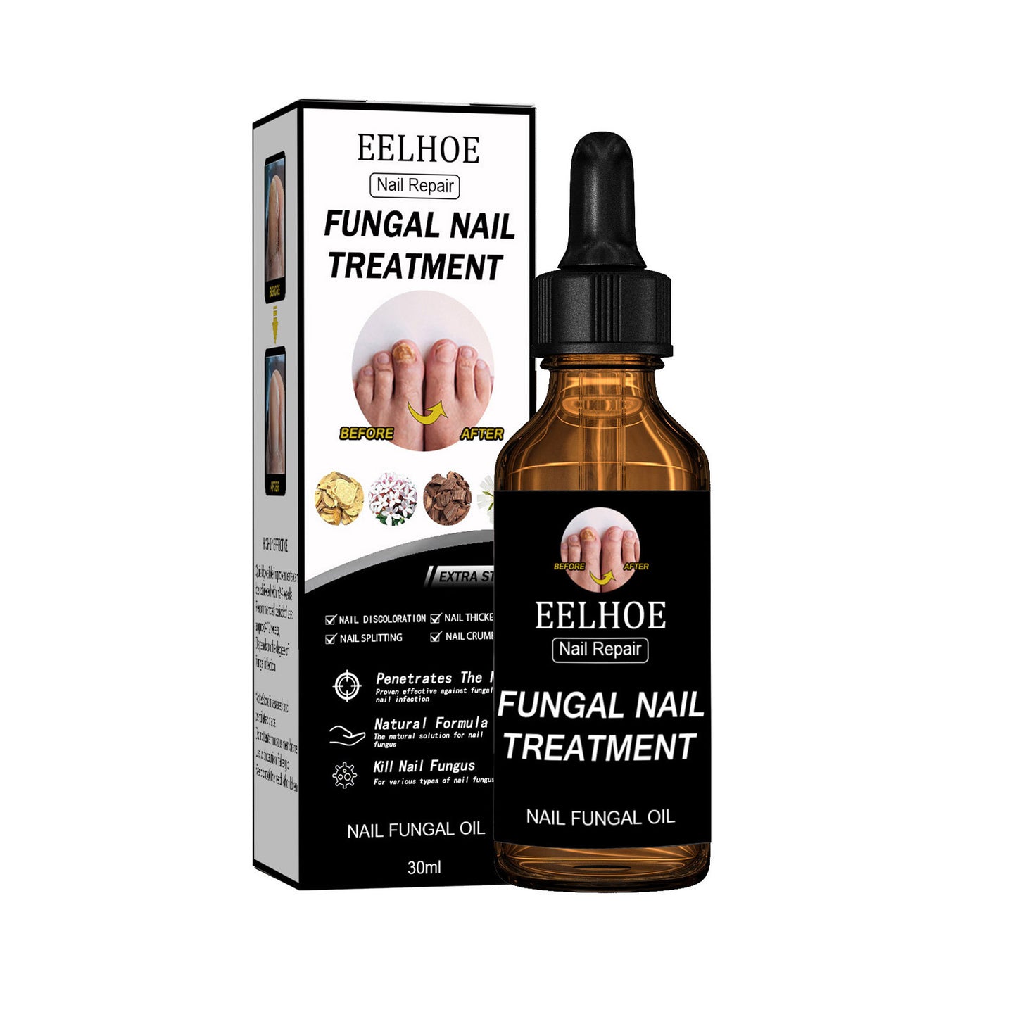 Nail Repair Solution for Damaged Nails - Moisturizing & Strengthening Liquid