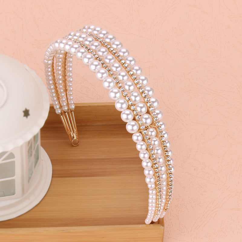 Pearl Wedding Hair Hoop Headband