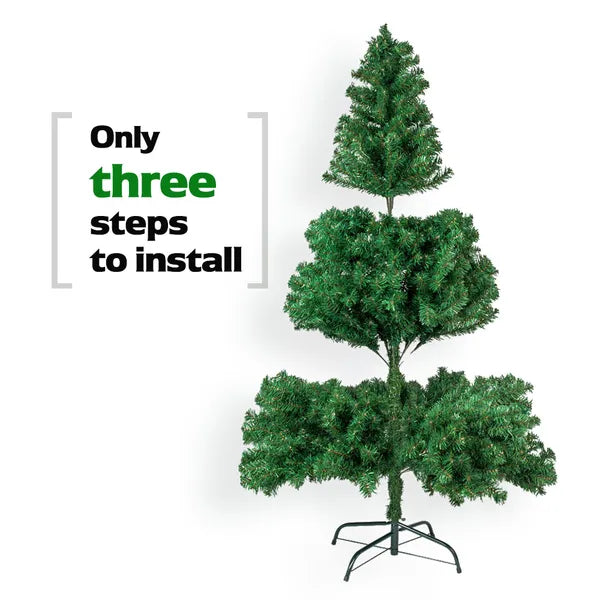 8FT Christmas Tree with 1138 Branches - Light Green PVC