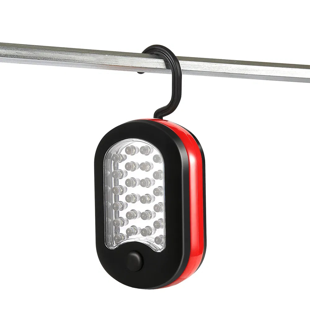 Portable Work Light 27 LEDs Magnetic Hang Lantern with Hook for Camping Hiking Emergency