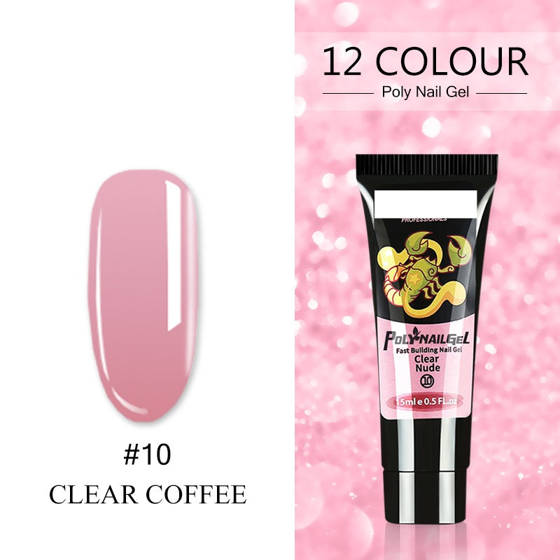 Women's Crystal Nail Polish Extender - Glitter & Capacity Variants 15ML