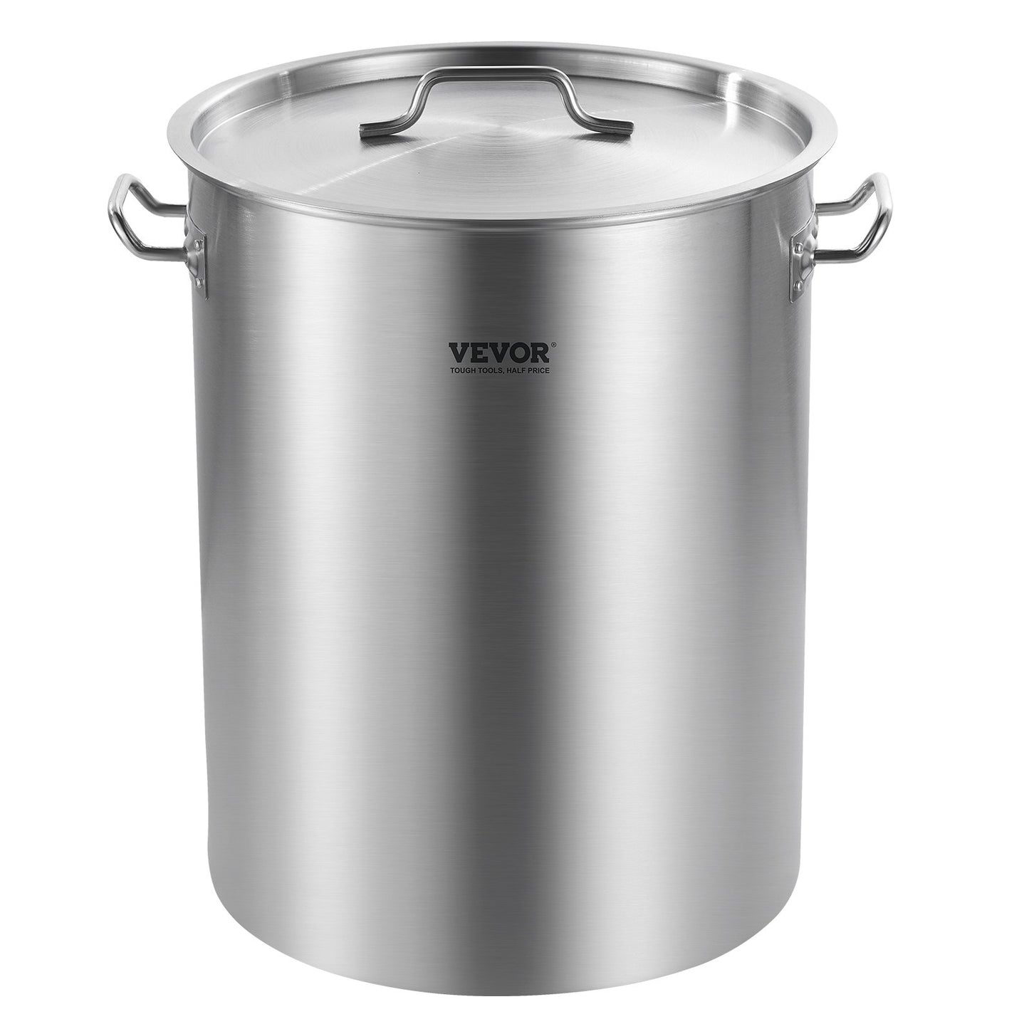 36QT Stainless Steel Stockpot with Strainer Basket & Lid
