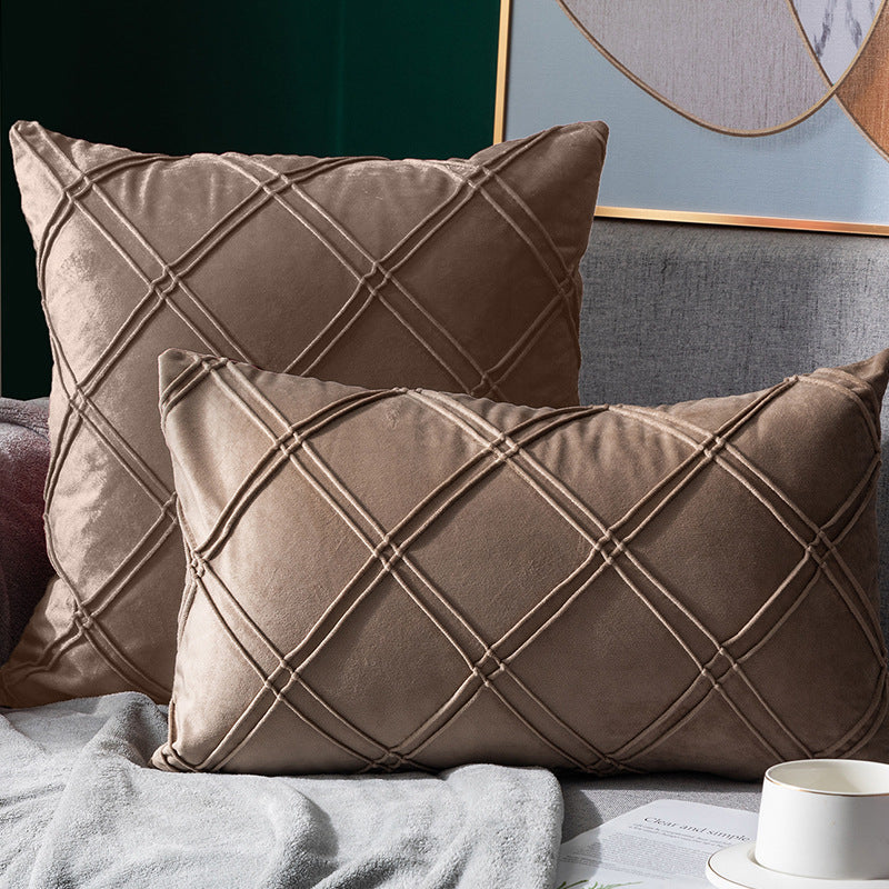 Velvet Pillowcase for Sofa Bed 43x43cm - Multiple Colors & Styles