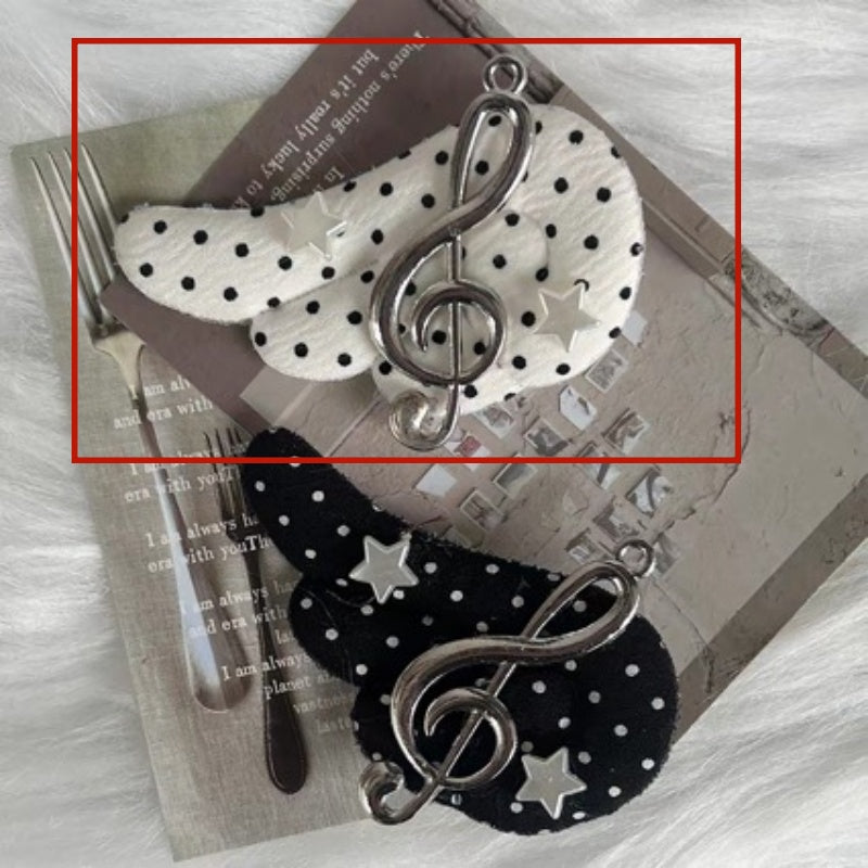 Cute Polka Dot Hair Clip for Women and Kids - Handmade Hair Accessory