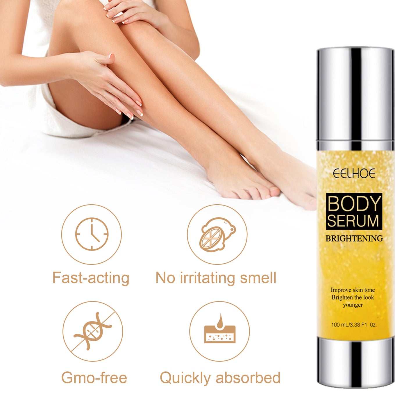 Brightening Body Serum for Dark Spots - Moisturizing Skin Tone Corrector